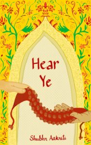 The cover of Hear Ye. There's two hands exchanging a pair of ghungaroo.